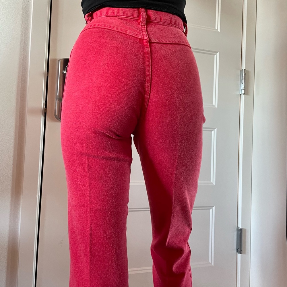 Vintage Red Jeans